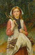 Charles M Russell The young faggot gatherer Spain oil painting artist